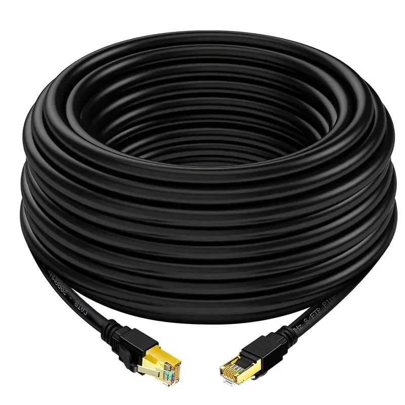 Ethernet-кабель Cat8, 40 Гбит/с, 30 м, Rj45 Lan-кабель, двойной провод CAT 8 2000 МГц, быстрый сетевой кабель, шнур для ноутбуков, маршрутизаторов rj 45