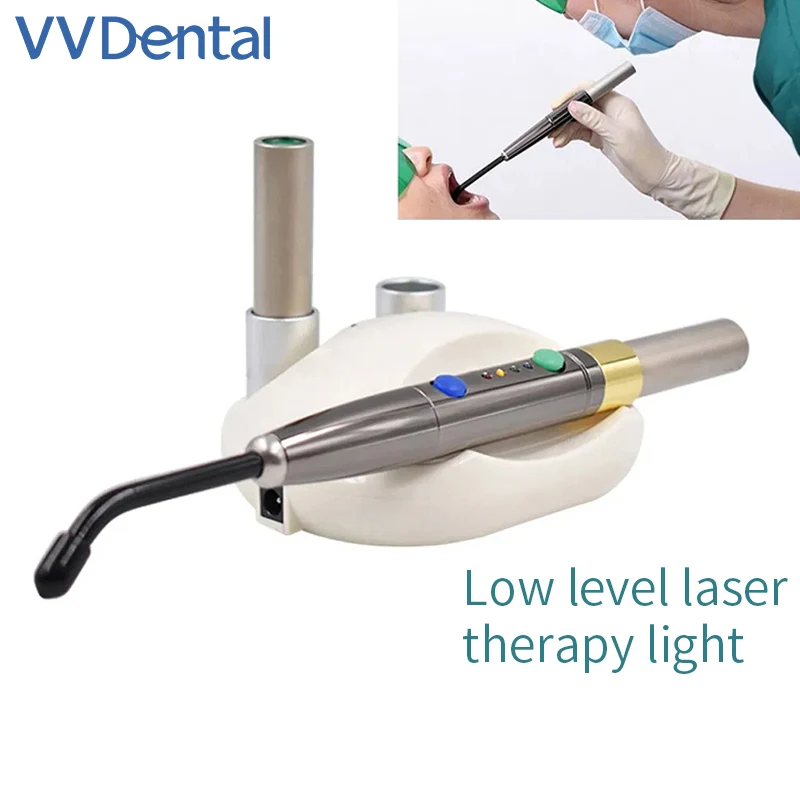 VVDental Стоматологическая диодная лазерная система Беспроводная беспроводная исцеляющая лазерная ручка Мягкая ткань Perio Endo Хирургическая с фотоактивацией