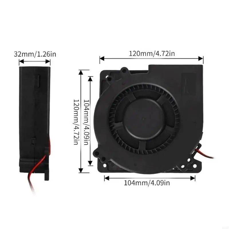 896F для KLP1 -принтер мощный вентилятор воздуходувки 12W 24V 120x120x32 Эффективный тихий 12032 Охлаждающий вентилятор (art.: 3920d177d8f46) - 3920d177d8f46