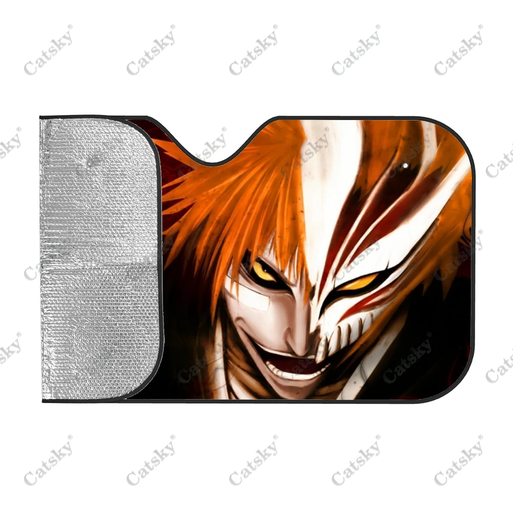 Фото Защита от солнца на лобовое стекло Kurosaki Ichigo, защита от УФ-лучей на лобовое стекло автомобиля, отбеливатель салона автомобиля, украшение от солнца №5