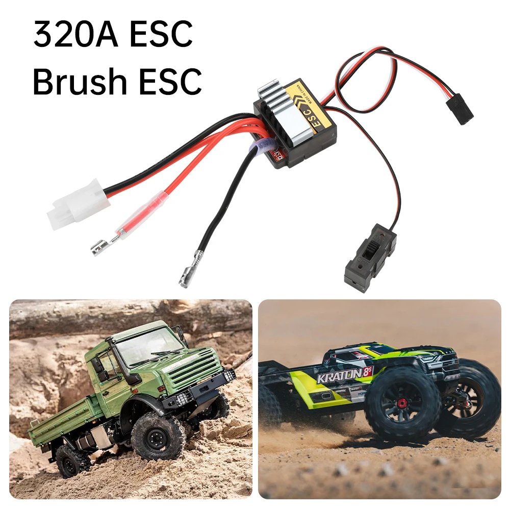 Фото 320A ESC Матовая электрическая регулируемая модель автомобиля и сосуда Универсальный двунаправленный электронный регулятор 2S Рассеивание тепла №2