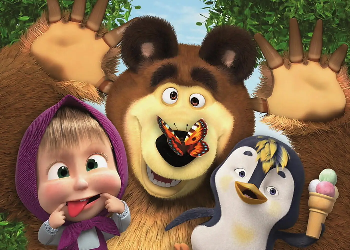 Фото Студийный фон Disney для детей с изображением медведя №3