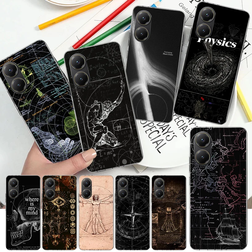 Чехол с паролем человеческого тела Black Hole для Xiaomi Poco F7 Ultra F6 F5 X7 X6 X5 Pro X3 Nfc X4 GT F4 F3 M6 M5S M4 M3 Print Shel