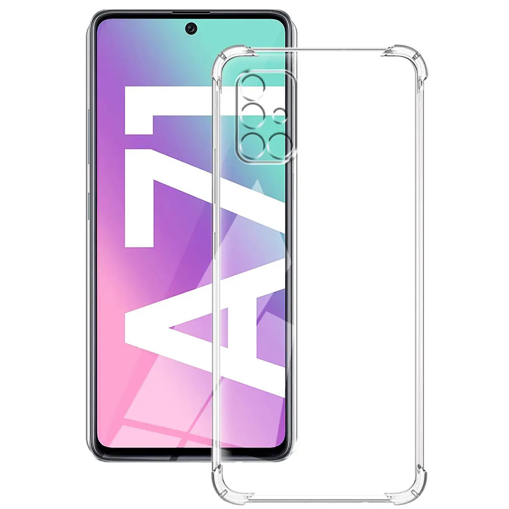 Фото Чехол для Samsung Galaxy A71 4G, Силиконовый Мягкий противоударный Прозрачный чехол для Samsung A71, прозрачный чехол для Samsung A71, чехол, оболочка №2