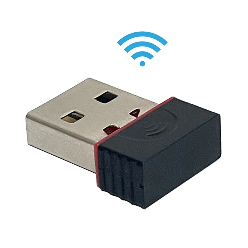 Мини-адаптер WIFI 6 150 Мбит/с, сетевая карта, USB-ключ 2,4 ГГц, 802.11 RTL8188, прием сигнала для ПК, ноутбука, Win 10/11, драйвер бесплатно Компьютерная периферия