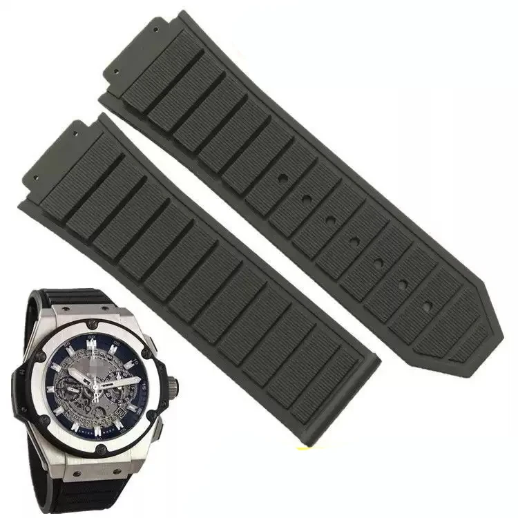 Аксессуары для часов, мужской резиновый ремешок для серии HUBLOT, спортивный ремешок 19 мм * 29 мм, женский силиконовый резиновый ремешок, складная пряжка 24 мм