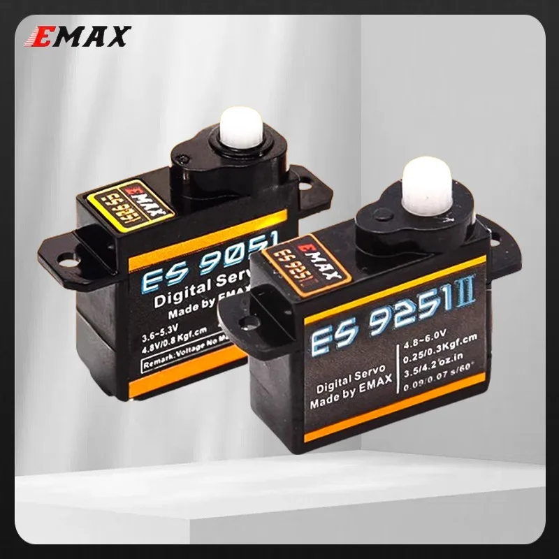EMAX ES9051 ES9251 II 4,3 г/2,5 г цифровой сервопривод пластиковая шестерня 0,8 кг крутящий момент для самолетов 3D F3P-оптовая продажа, Прямая поставка