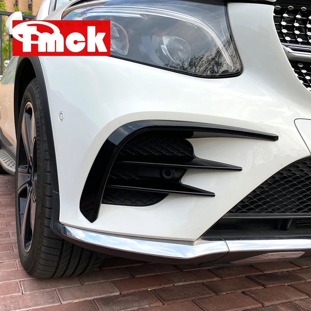 Накладка на разветвитель переднего бампера для Mercedes Benz GLC Class X253, GLC200, GLC260, GLC300, AMG GLC43 2015-2019