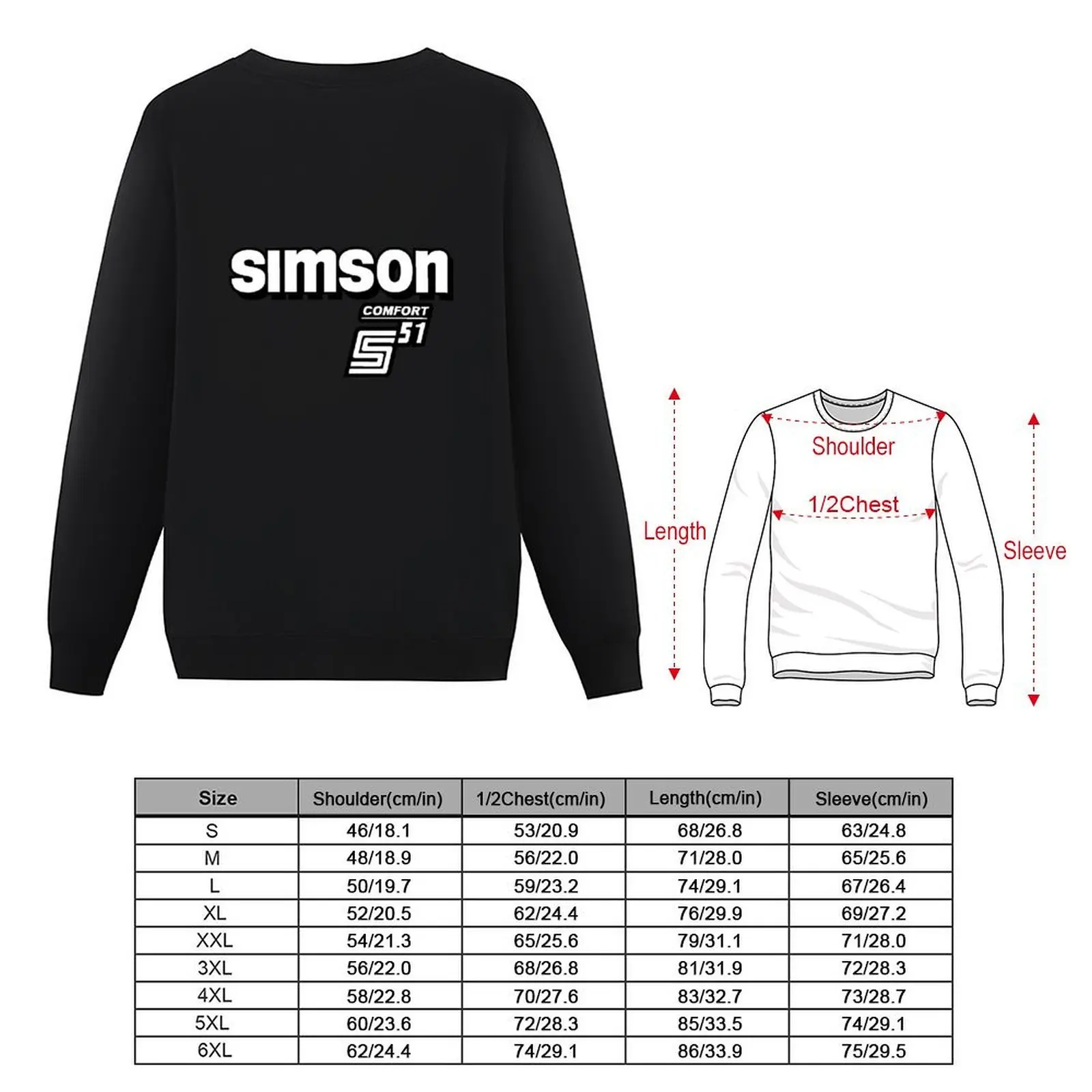 Фото Simson S51 Комфортный пуловер с логотипом, мужская осенняя одежда, спортивный костюм, мужской комплект толстовок, мужская одежда, толстовка мужская №5