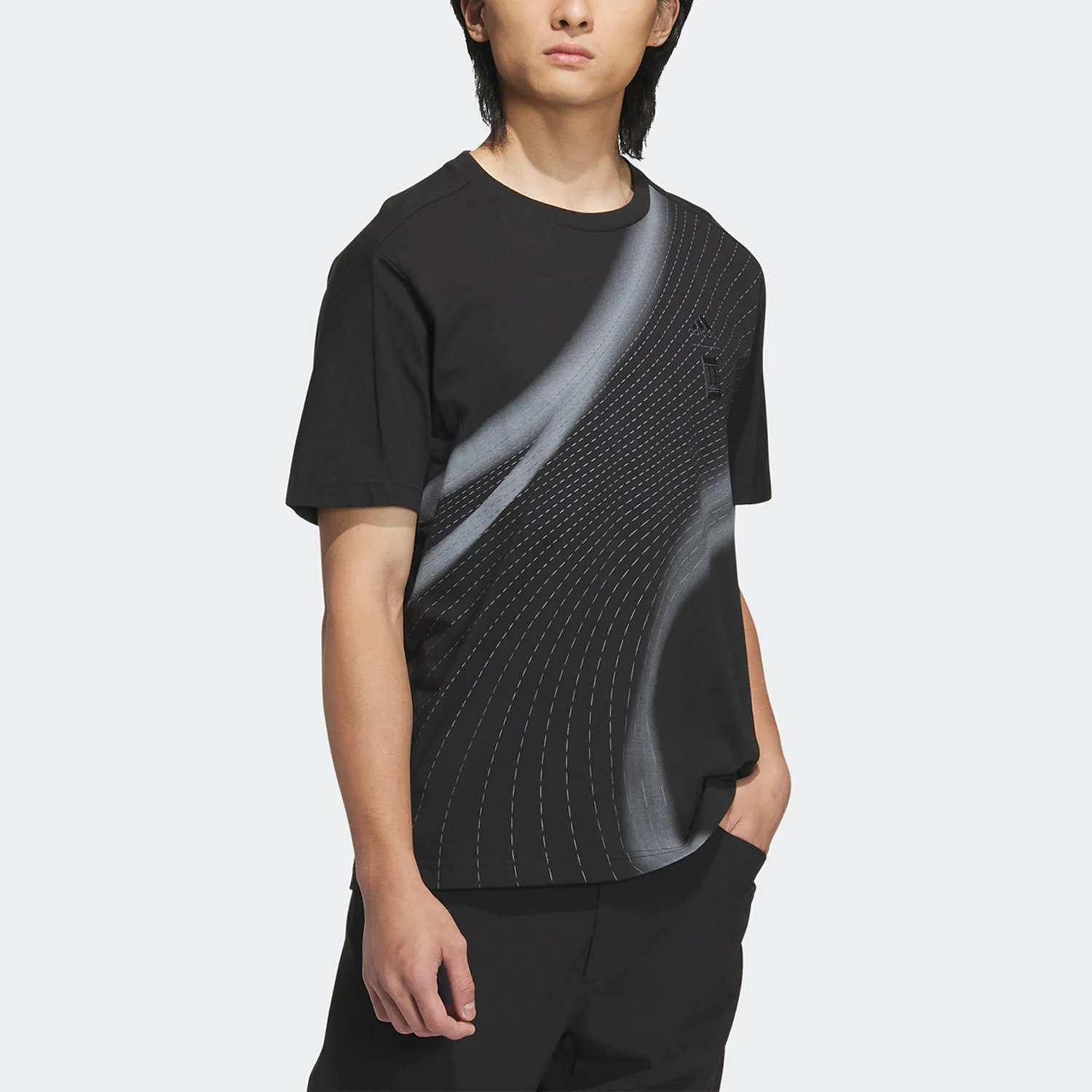 Фото Официальная летняя новая мужская спортивная футболка серии Wuji Adidas IA8089 №3