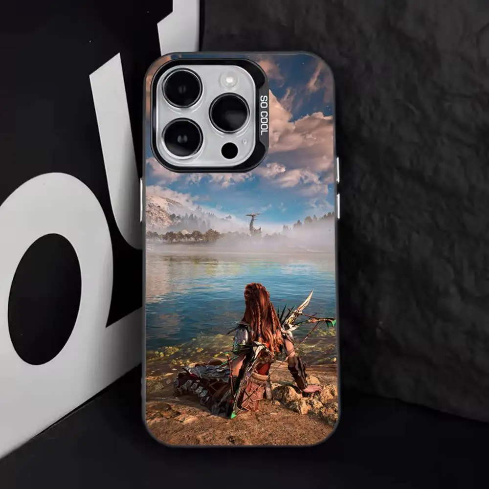 Фото Чехол для телефона Horizon Zero Dawn Aloy для iPhone 16,15,14,13,12,11,8,7,Pro,Max,Plus,Mini,XS,SE Anti Fall Black Matte Hard №2