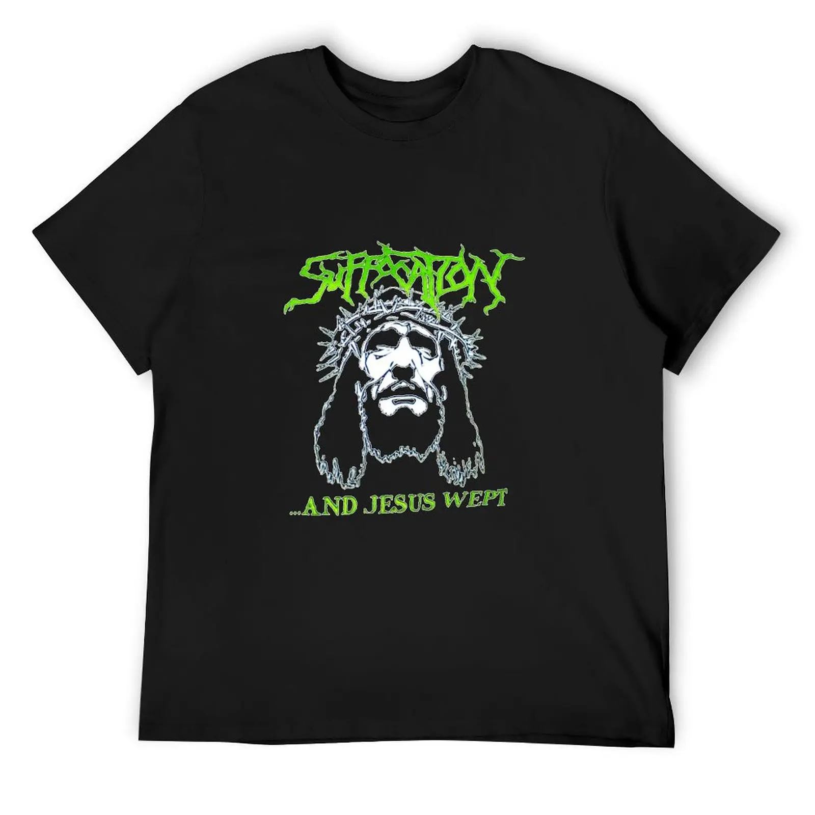 Лидер продаж-Suffocation-Band-and-yesus-wept-- футболка с рисунком, винтажная футболка с таможенным аниме, набор мужских футболок с рисунком