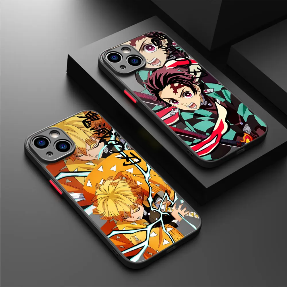 Чехол для Apple iPhone 14 Pro Max XR SE 7 6S 11 Pro XS X 8 Plus 13 15 12 Mini XS Max 14 Аниме рассекающий демонов ударопрочный чехол из ТПУ