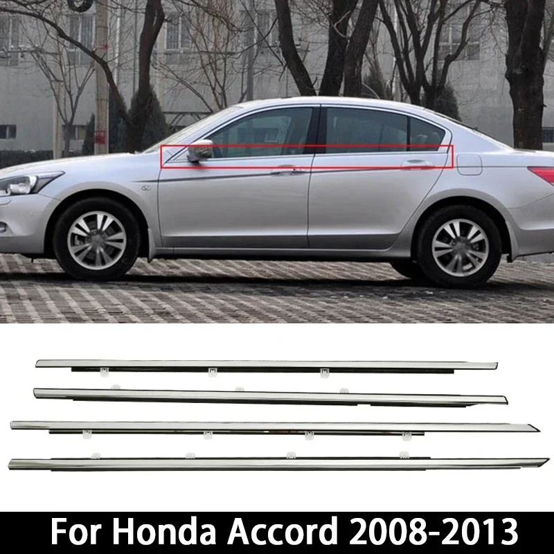 4 шт./набор, хромированная отделка для автомобиля Honda Accord 2008-2013