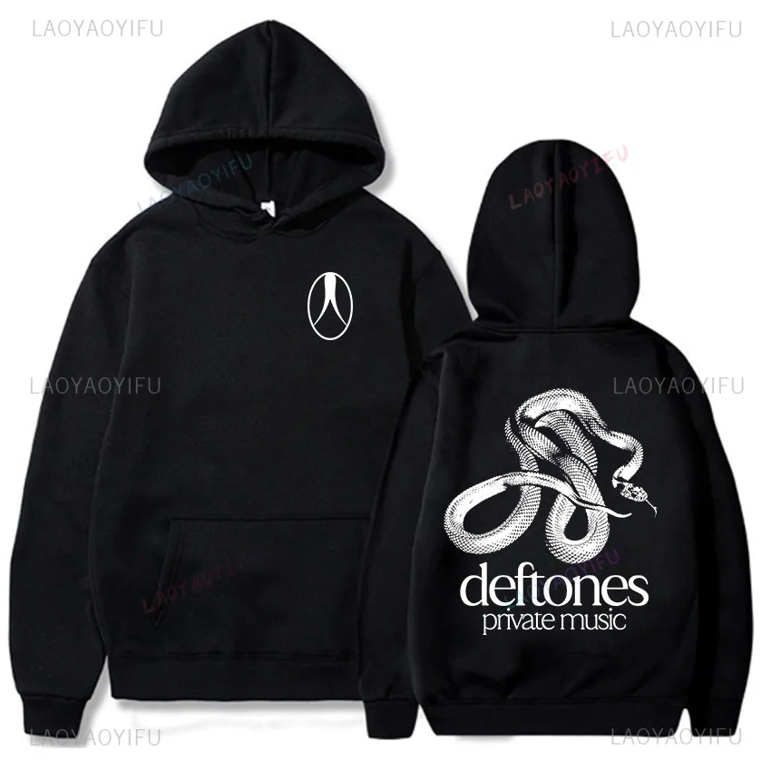 Deftones музыкальный принт негабаритная толстовка унисекс с капюшоном уличная повседневная толстовка с рисунком одежда рок-группы