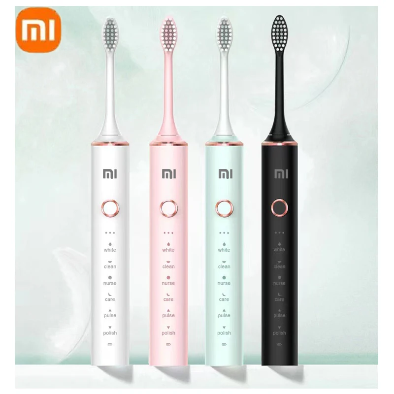 Зубная щетка Xiaomi умный дом электрическая зубная щетка чистка зубов сильные десны Защита зубов мягкая щетка головка Студенческая зубная щетка
