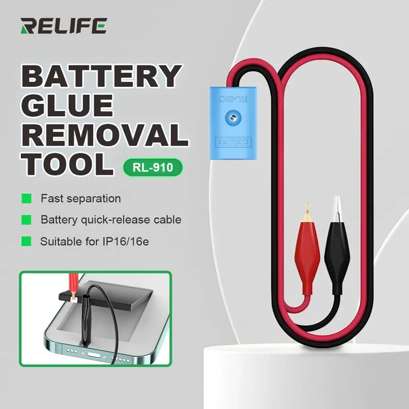 RELIFE RL-910 Быстросъемный аккумуляторный кабель для iPhone 16/16 Plus/16PM Инструмент для быстрого удаления контроллера аккумулятора