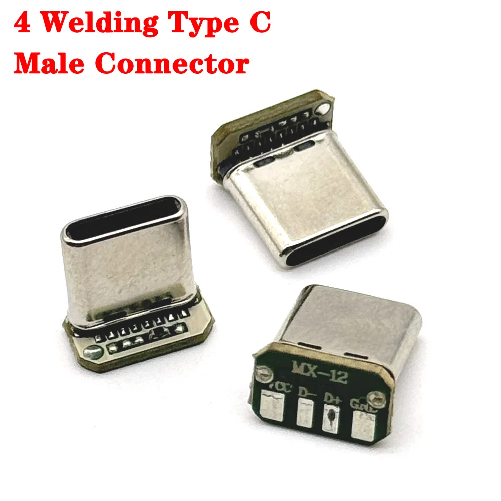 16 Pin USB 3.1 Тип C Вертикальная нашивка Board 4 сварочный провод Data Band PCB USB Board Male Head 16 P Usb C Connect