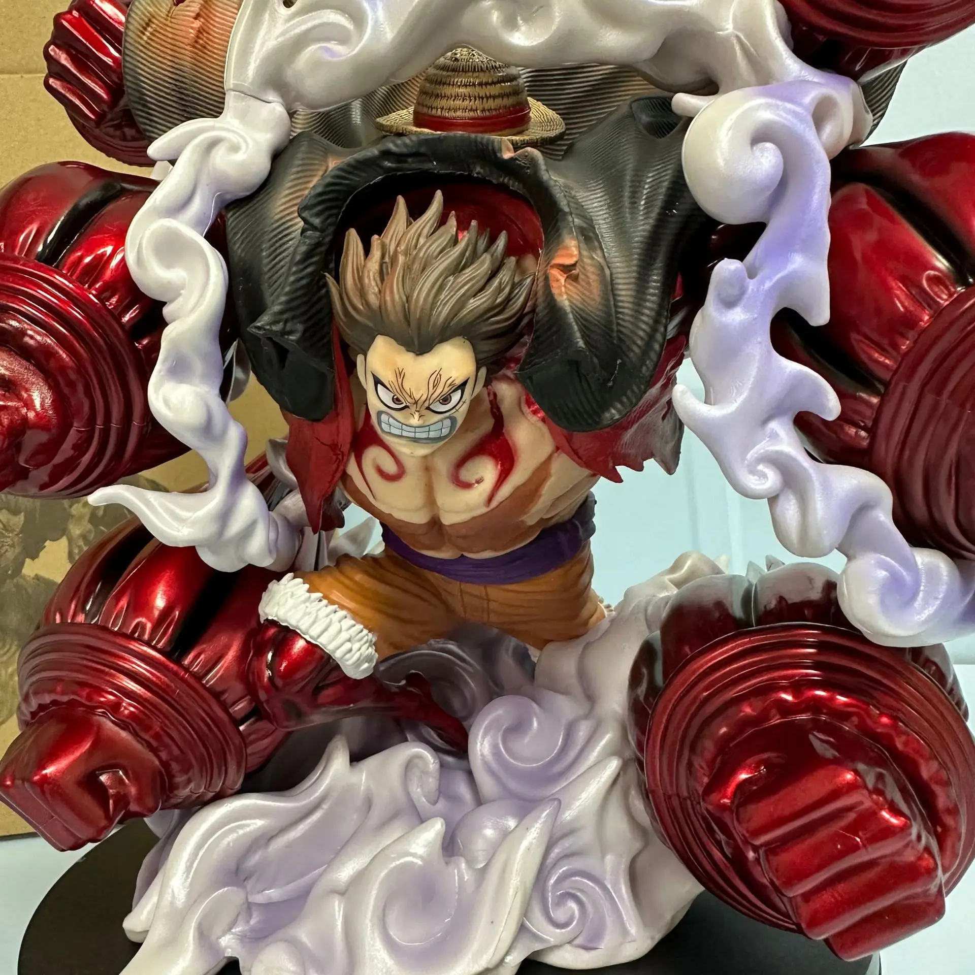 28 см One Piece: Sea King Luffy - Ape King's Crow Artillery Cannon Аниме Фигурка Модель Статуя Коллекция Настольные Украшения Подарки