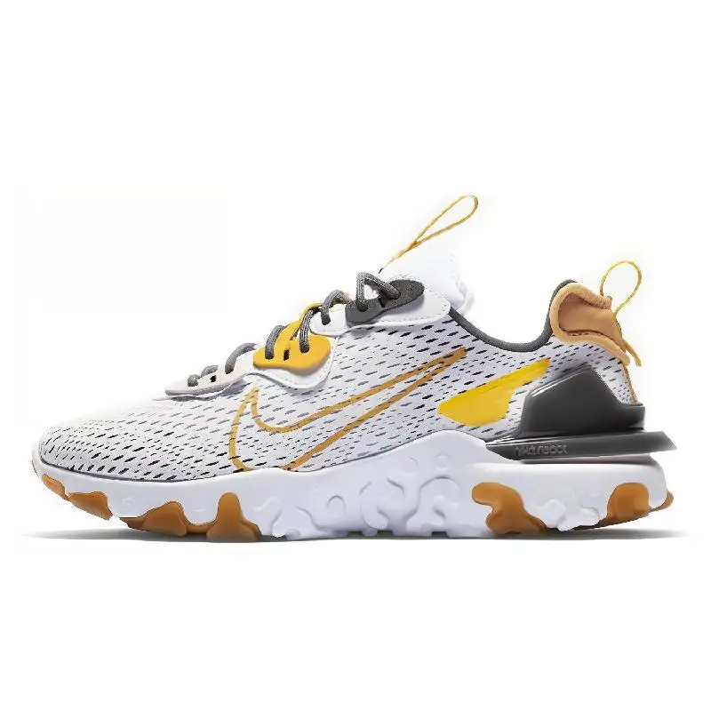 Кроссовки Nike React Vision, белые, железная, серая обувь