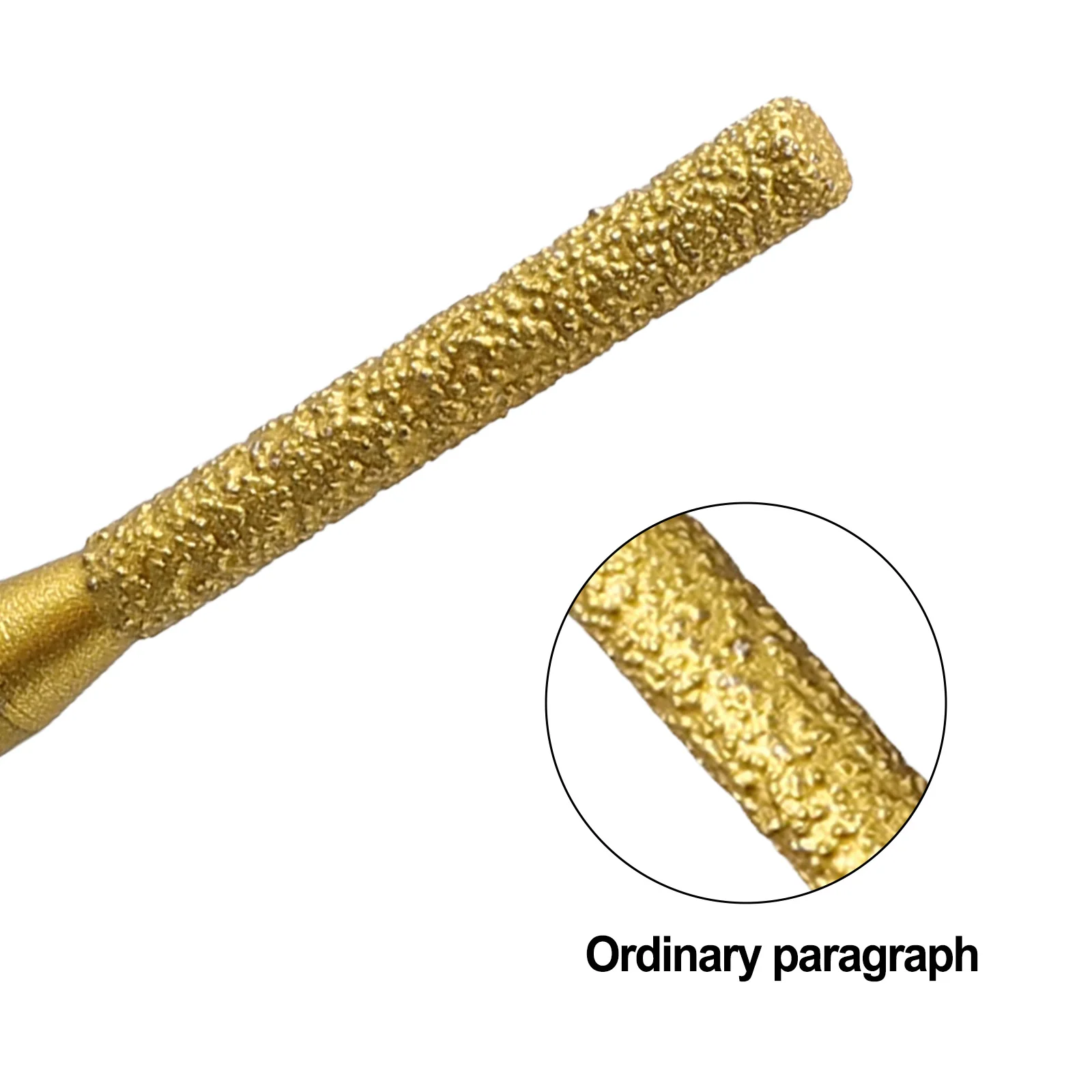 Diamond Brazed Router Bit 6.35*5*65mm Brazing Diamond Gold Gong Machine Seaming Machine Trimming Machine Replacement Stone