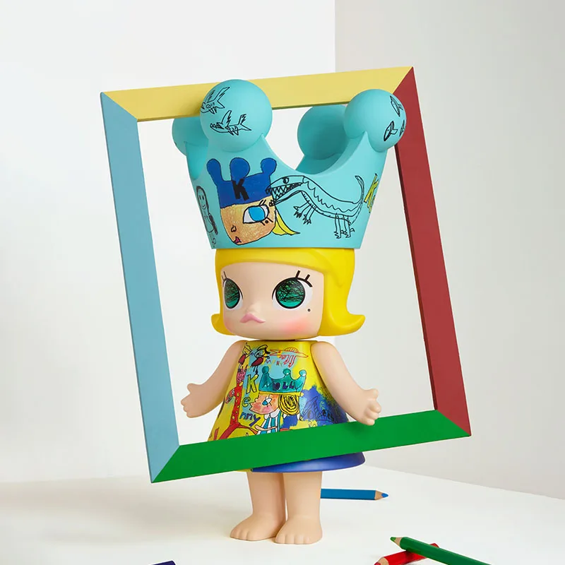 Фото POPMART POP MART MEGA ROYAL MOLLY Детство 400% Коллекция Princess Tide Play Модные игрушки Kawaii Аниме Экшн-сюрприз Подарки №3