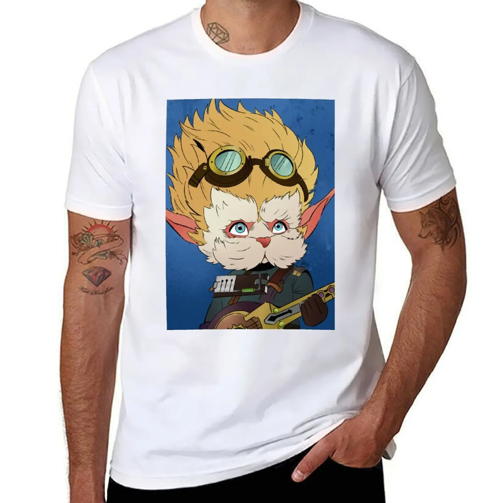 Футболка Heimerdinger, незаменимая футболка, футболка с аниме, футболка