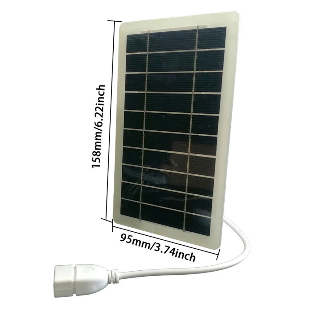1 шт., портативная солнечная USB-зарядка, 2 Вт, 5 В (art.: 3920ca05685b4) - 3920ca05685b4