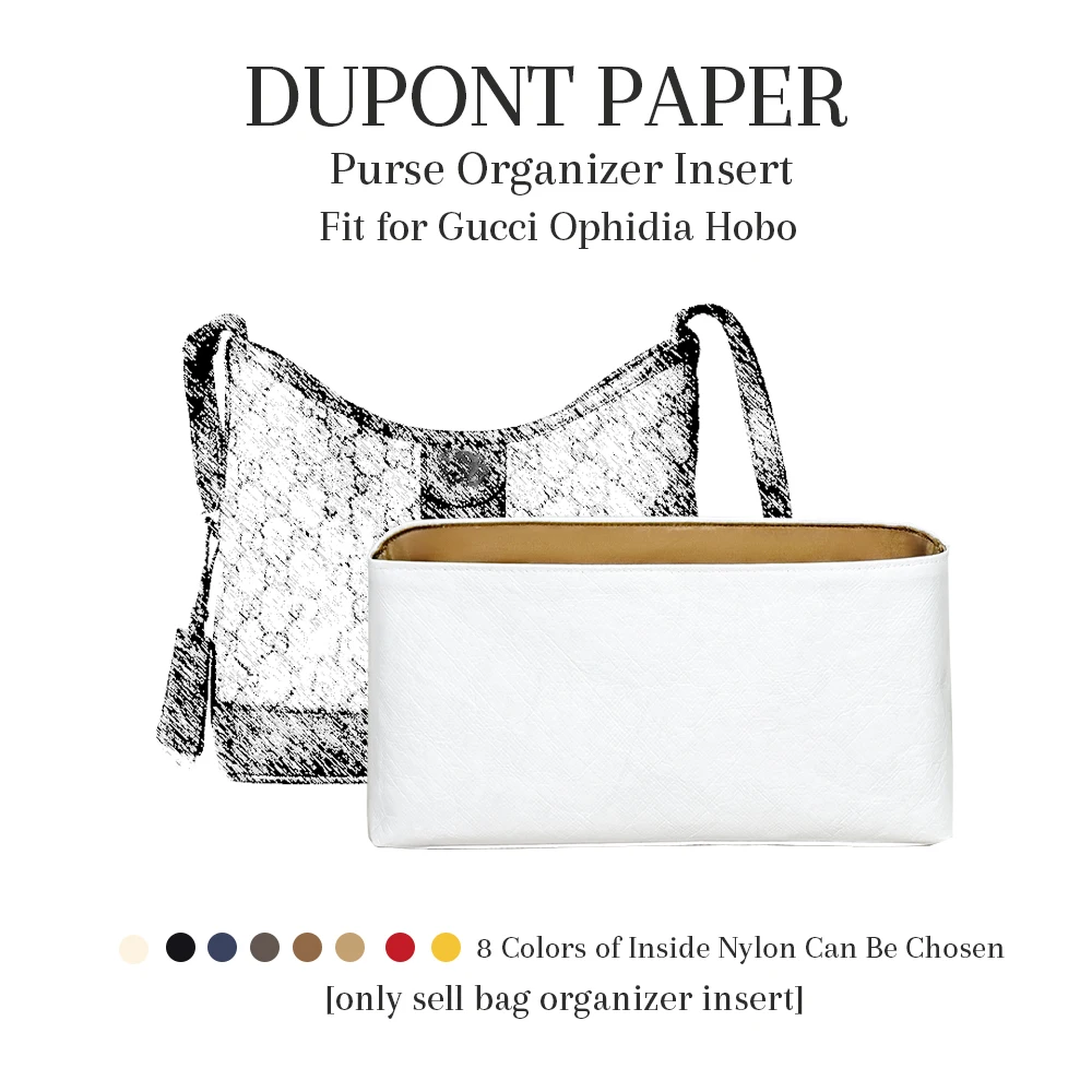 Вставка-органайзер для кошелька, подходит для Gucci Ophidia Hobo, бумажная внутренняя вставка-органайзер для сумки Dupont, тонкая внутренняя подкладка, органайзер для сумки