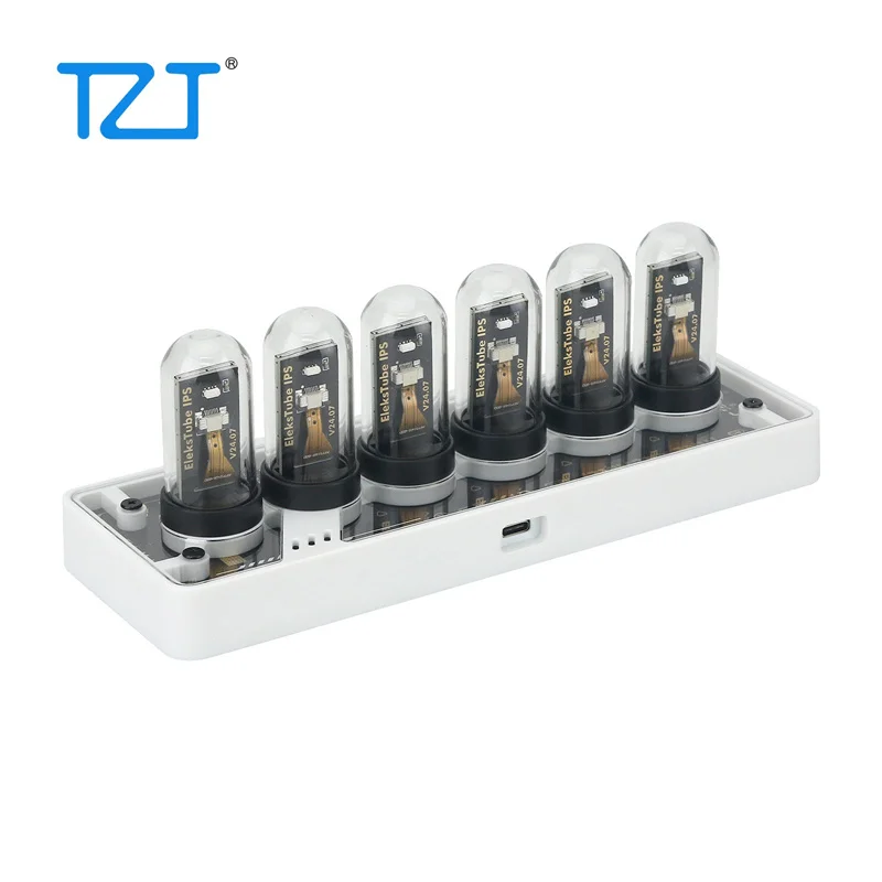 Фото TZT EleksTube IPS PR3 Nixie Tube Clock RGB Pseudo Glow Tube Часы Настольные украшения Поддержка беспроводного управления №4