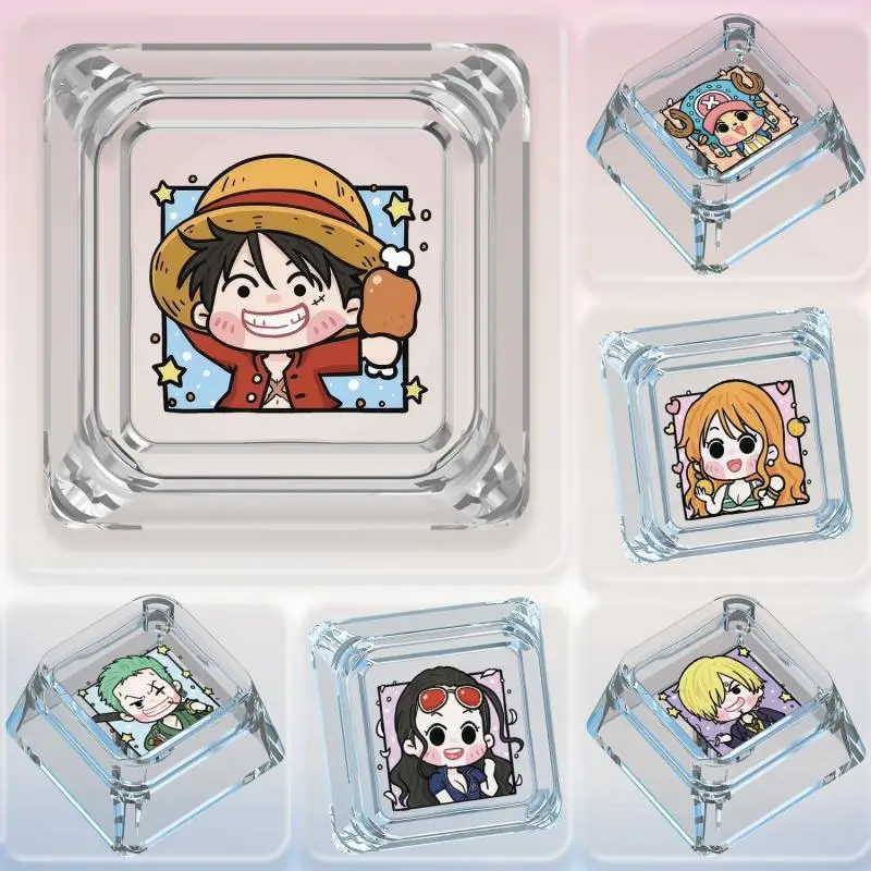 Мультяшная цельная механическая клавиатура Monkey D. Luffy Nami Roronoa Zoro, персонализированная клавиатура, одинарная прозрачная клавиатура Wooing