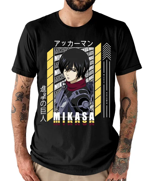 Футболка для аниме shгеоки no Kyojin: Mikasa Ackerman (art.: 3920c8a95746e) - 3920c8a95746e