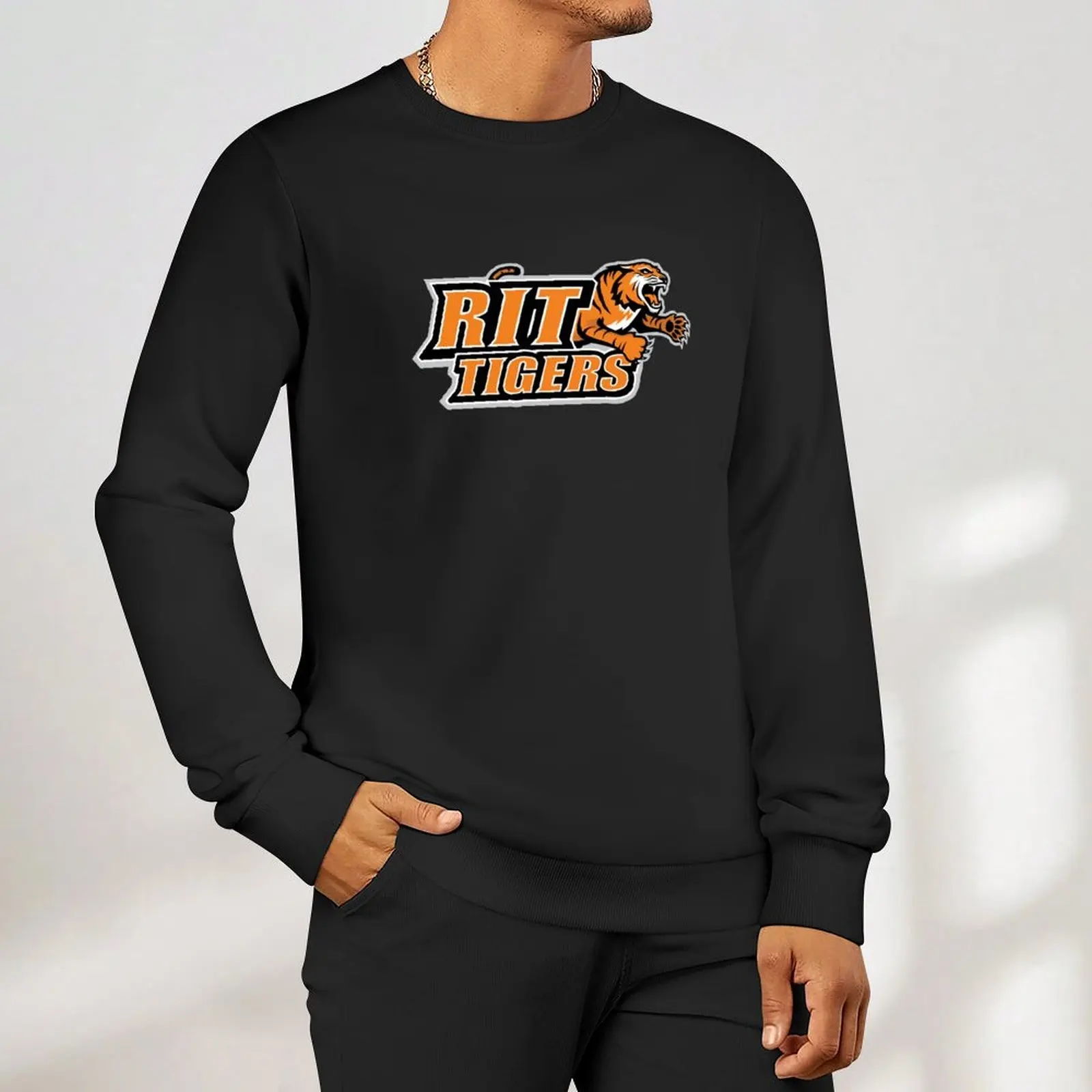 Пуловер RIT Tigers, мужской зимний свитер, одежда для мужчин, футболки с рисунком, мужские осенние новинки, толстовка для мужчин (art.: 3920d215a183d) - 3920d215a183d