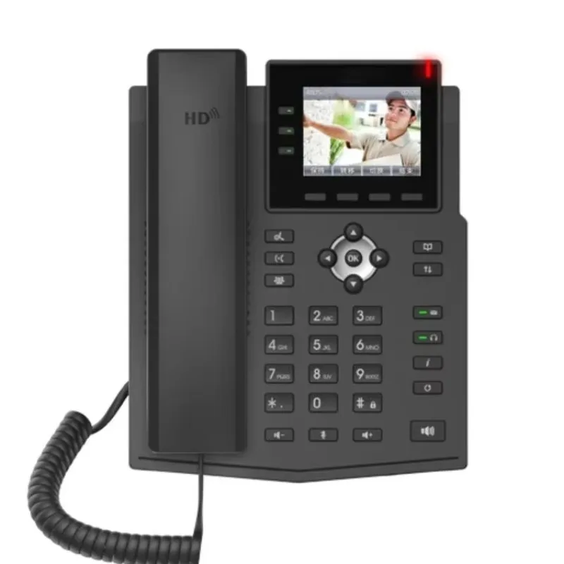Связь X3U Pro A SIP IP-телефон с поддержкой Wi-Fi, аппаратным декодированием видео и ярким 2,8-дюймовым цветным экраном