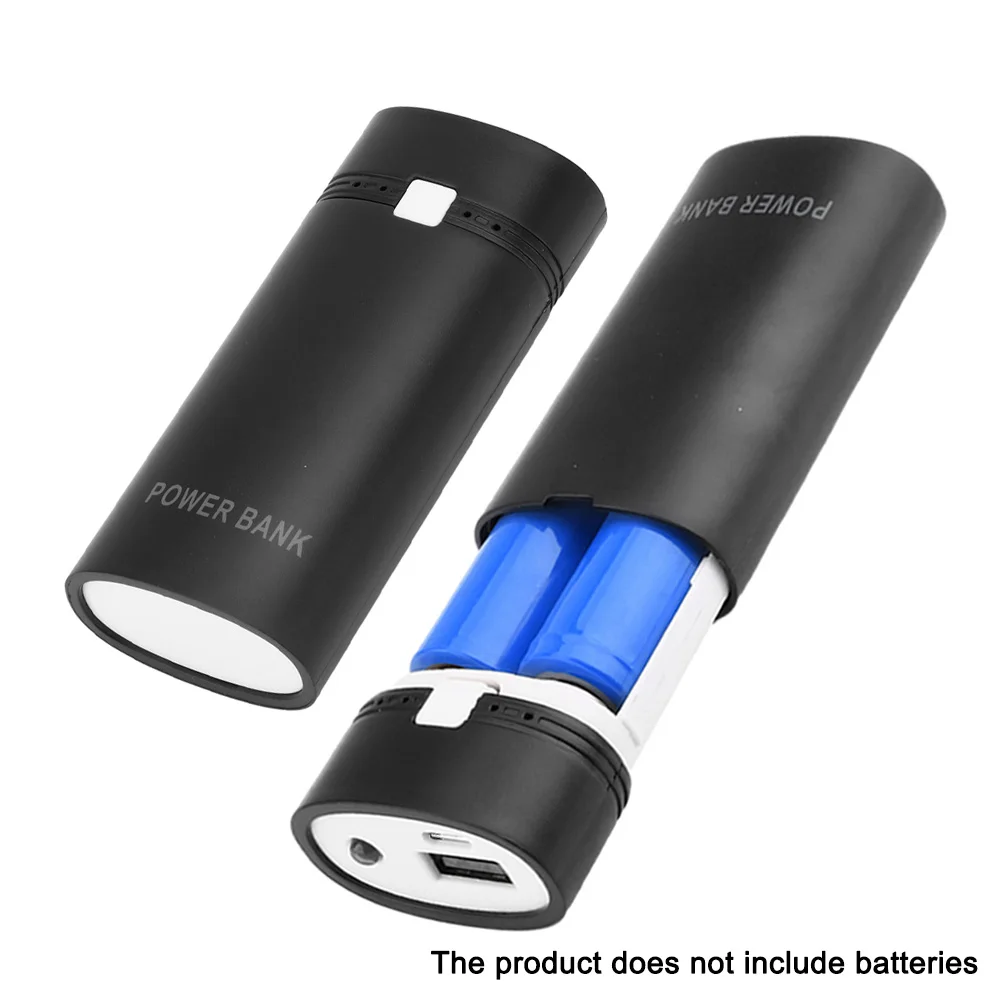 Портативный чехол Power Bank для аккумулятора 18650, DIY мобильный ящик для хранения, 5 В, 6000 мАч, USB зарядное устройство для телефона, электронная мобильная зарядка