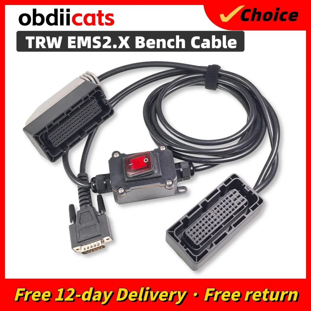 Кабель ławki OEM do Vo-lvo Ren-ault TRW EMS2.X do EC-UHELP / KT200 TCU программаista obsługuje TRW EMS 2.2 / EMS 2.3 / EMS 2.