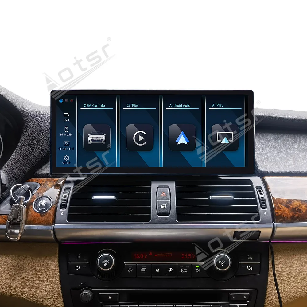 12,3-дюймовый автомобильный радиоприемник с экраном Linux для BMW X5 X6 E70 E71 2011 2012 2013, беспроводной Carplay Unit HD, ультратонкий экран NBT, автомобильный радиоприемник CIC