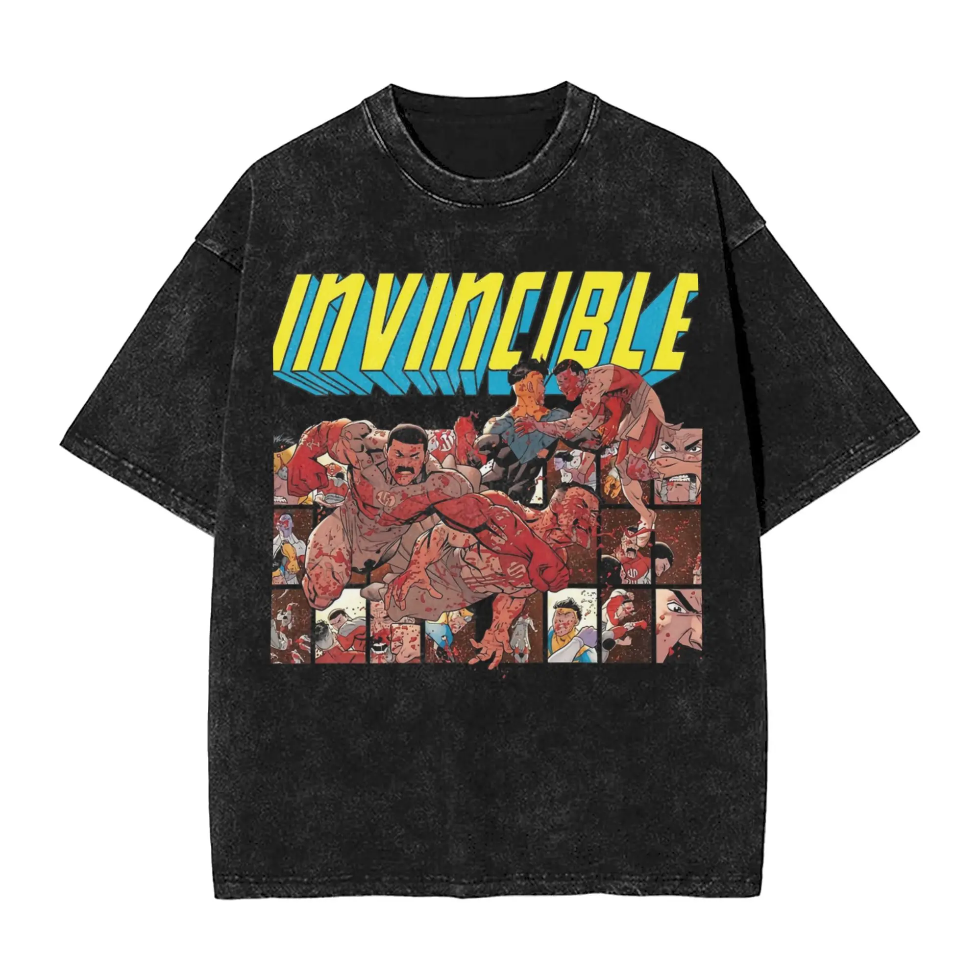 Футболки Invincible Viltrumite Empire, уличная футболка в стиле хип-хоп, футболка для мужчин и женщин, с коротким рукавом, большие размеры, с графикой