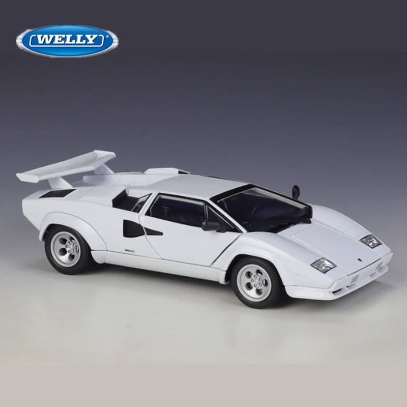 Фото Welly1:24 Lamborghini Countach LP5000s, модель спортивного автомобиля из сплава, литая под давлением металлическая модель гоночного автомобиля, коллекция моделирования, детская игрушка в подарок №3
