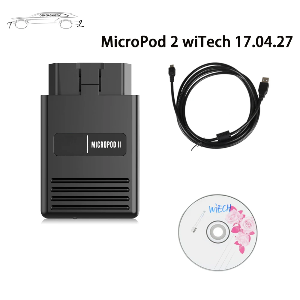 MicroPod 2 wiTech 17.04.27 Wi-Fi версия стандарта для Chry-sler/Je-ep/Dod-ge/F-ait автомобильный диагностический инструмент