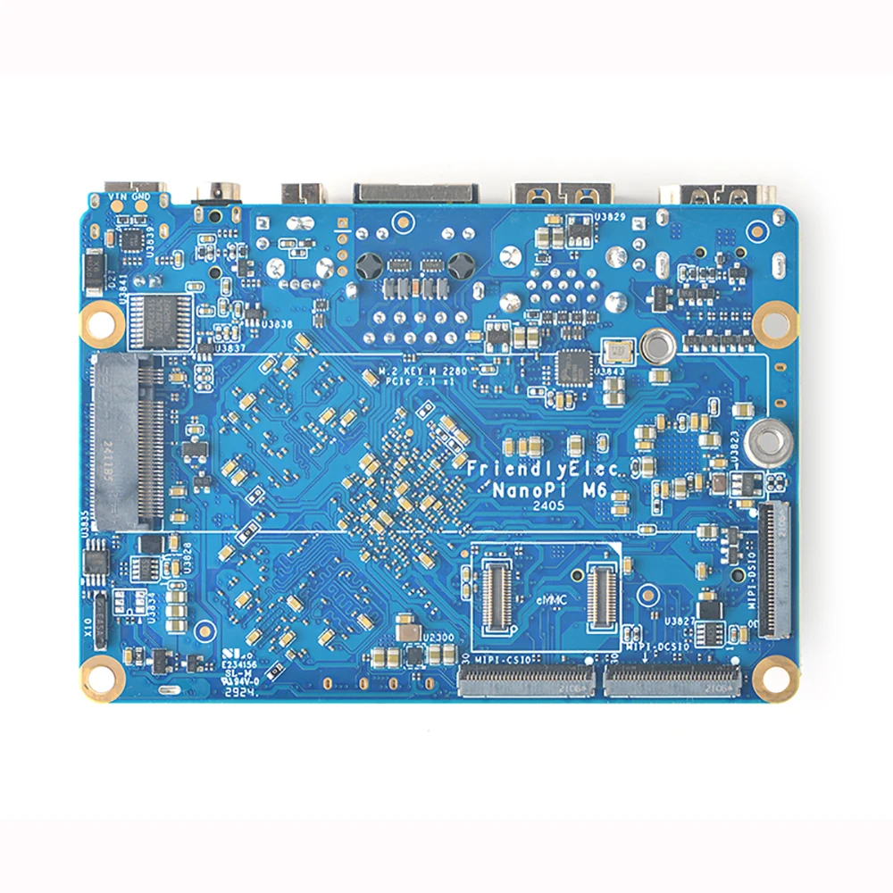 Фото NanoPi M6 Open-sourced Mini SBC Rockchip RK3588S Макетные платы 64 бит LPDDR5 RAM Native Gigabit Ethernet Light NAS 8K Decod №2