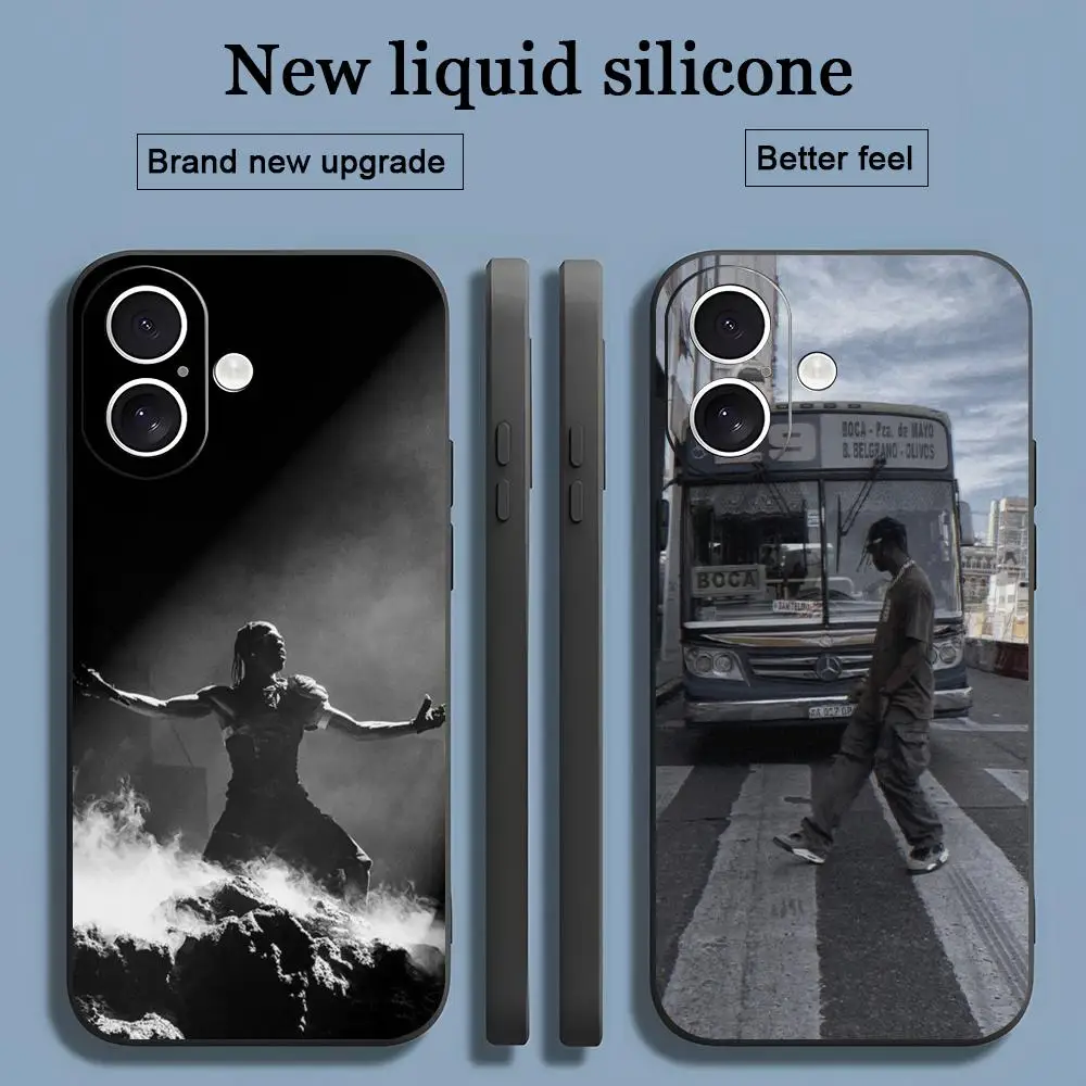 Чехол для телефона с певцом T-raviES S-cottS для iPhone 17, 16, 15, 14, 13, 12, 11 X XR XS 8 Plus Mini Pro Max, мягкий черный противоударный чехол Чехлы и чехлы для мобильных телефонов