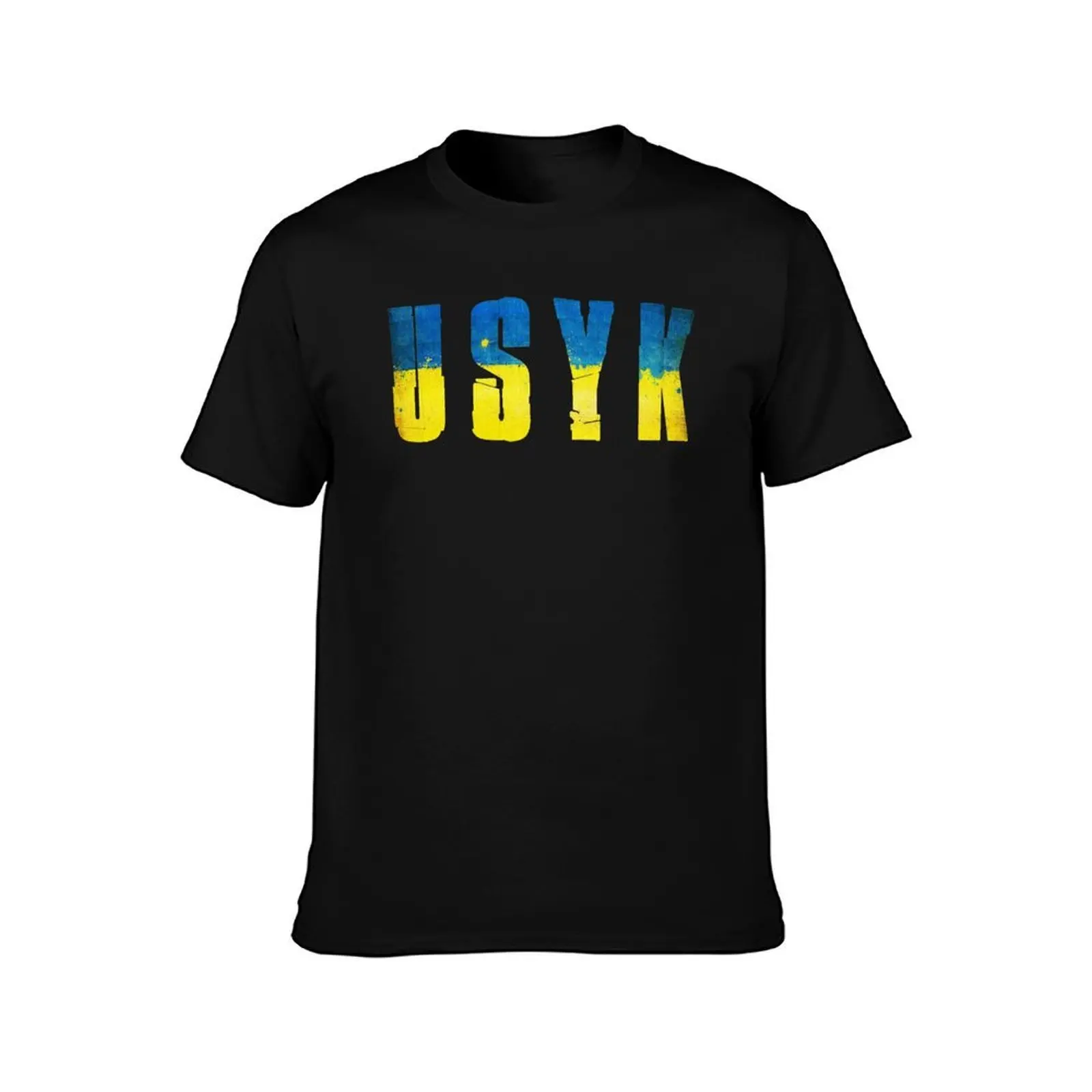 Фото Классическая футболка Usyk, мужская футболка, роскошная мужская футболка, хлопковая футболка №2