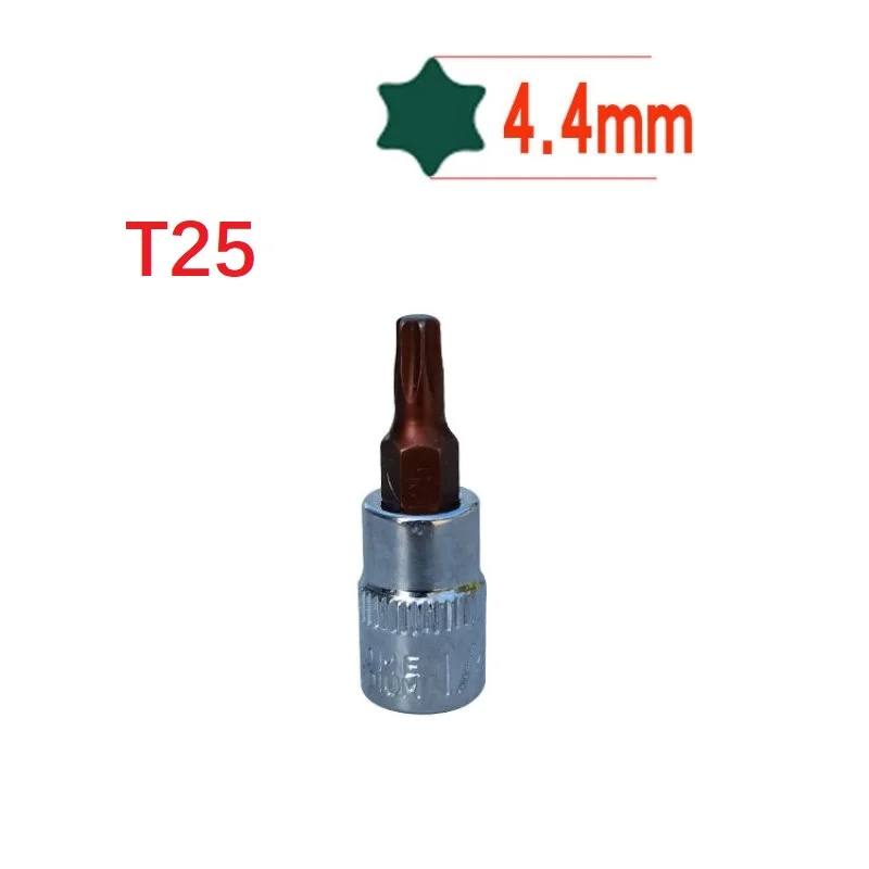 Фото Одиночная головка для отвертки Torx из хромованадиевой стали, подходит для размеров T8 T40 для различных приложений по ремонту №5