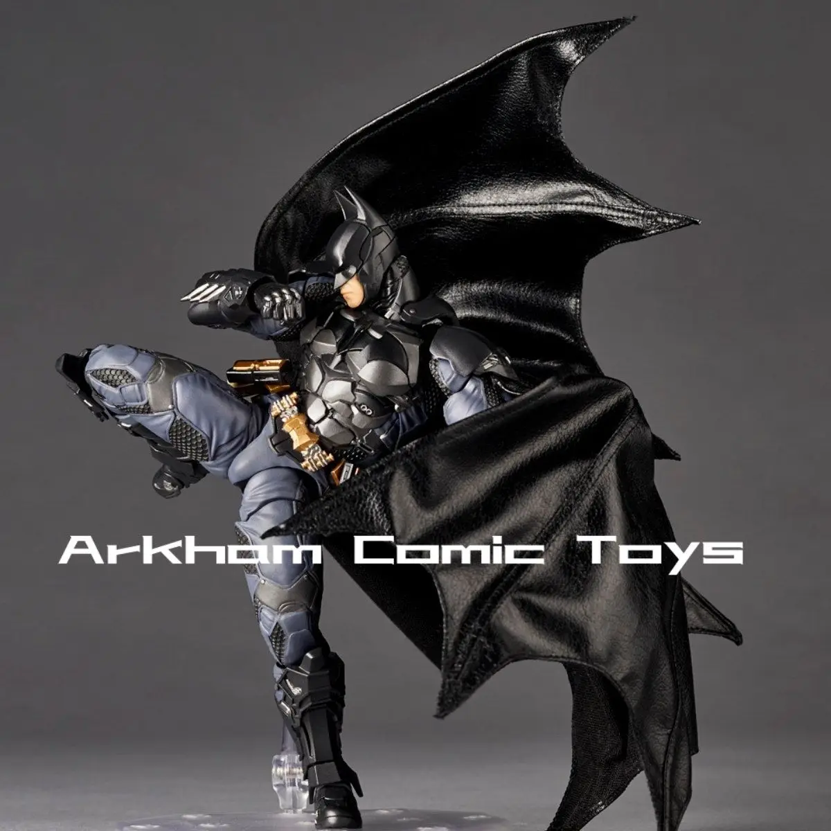 Фото Ac Factory Kaiyodo Удивительный Yamaguchi Revoltech Batman Arkham Knight Ver. Коллекция аниме-фигурок Ko Модель Пользовательская игрушка №3