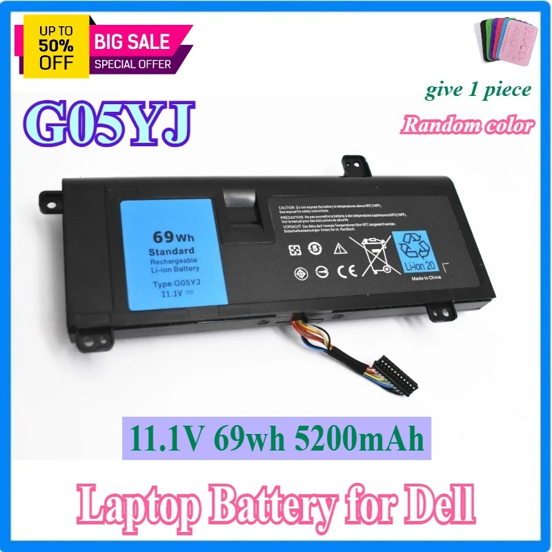 Аккумулятор для ноутбука G05YJ для Dell Alienware 14 A14 M14X R3 R4 G05YJ Y3PN0 8X70T 14D-1528 ALW14D-5528 ALW14D-1528 LW14D-4528