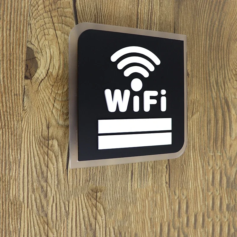 Акриловые Wi-Fi вывески, Wi-Fi учетная запись, пароль, теплый знак напоминания, перезаписываемые для общественных магазинов, вывески, настенные наклейки для ресторанов