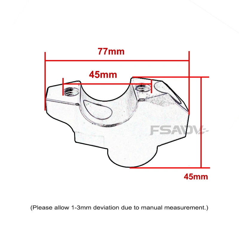 Подходит для Honda XADV750 X-ADV 750 ADV 160 150 350 ADV160 ADV150 ADV 350 Зажим для руля с поднятым удлиненным креплением на руль (art.: 3920caf2e7dbc) - 3920caf2e7dbc