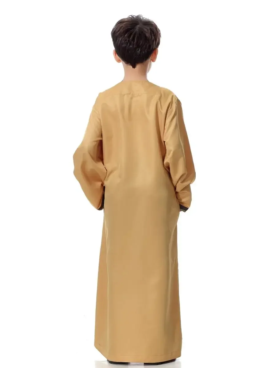 Рамадан исламские мальчики Саудовская Джубба Тобе Thawb мусульманская одежда кафтан Абая молитва детские халаты детское арабское платье на Ближнем Востоке (art.: 3920cc5aa4b3e) - 3920cc5aa4b3e