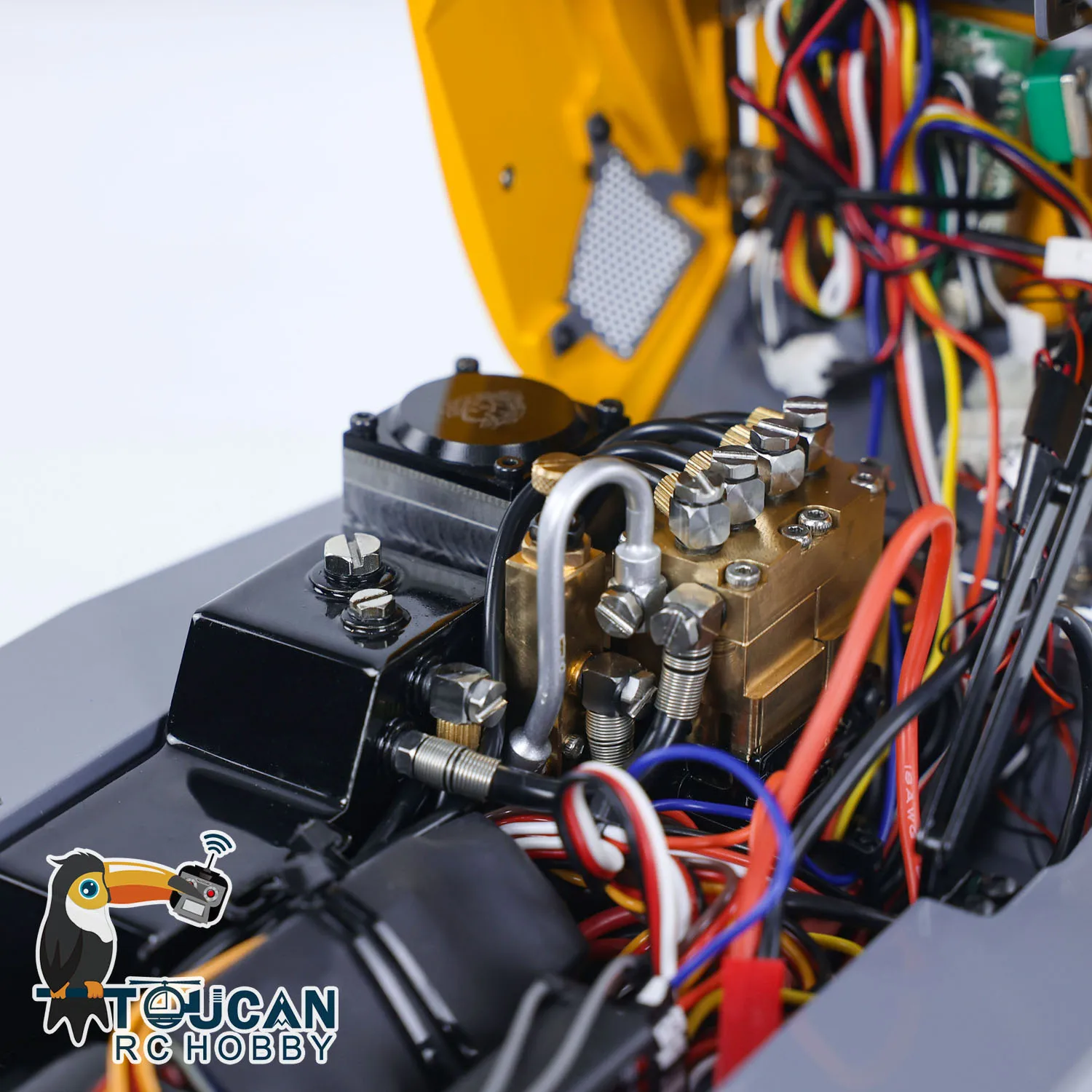 LESU 1/14 RC-погрузчик AOUE MCL8 Металлическая модель гидравлического грузовика Свет Звук ESC Мотор Автомобили с дистанционным управлением Окрашенная готовая игрушка TH22929
